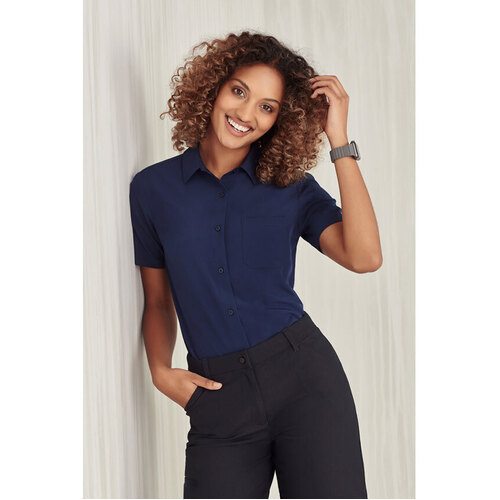 WORKWEAR, SAFETY & CORPORATE CLOTHING SPECIALISTS Florence Womens Plain Short Sleeve Shirt