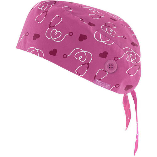 WORKWEAR, SAFETY & CORPORATE CLOTHING SPECIALISTS PINK RIBBON U Scrub Cap