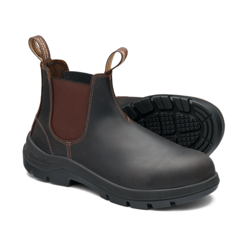 WORKWEAR, SAFETY & CORPORATE CLOTHING SPECIALISTS Blundstone 705 WorkLife Brown Buffalo Leather Elastic Side
