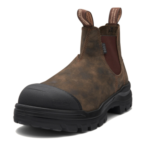 WORKWEAR, SAFETY & CORPORATE CLOTHING SPECIALISTS - RotoFlex Rustic brown water-resistant nubuck elastic side safety boot