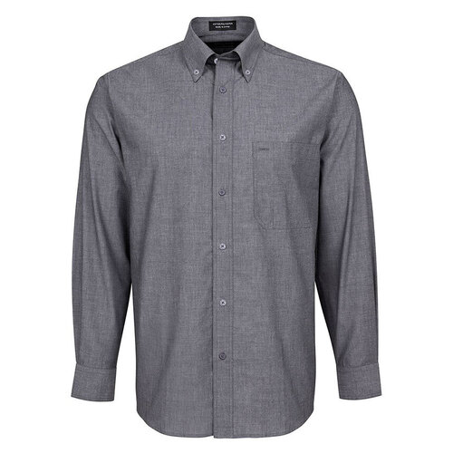 WORKWEAR, SAFETY & CORPORATE CLOTHING SPECIALISTS - JB's Long Sleeve Fine Chambray Shirt 