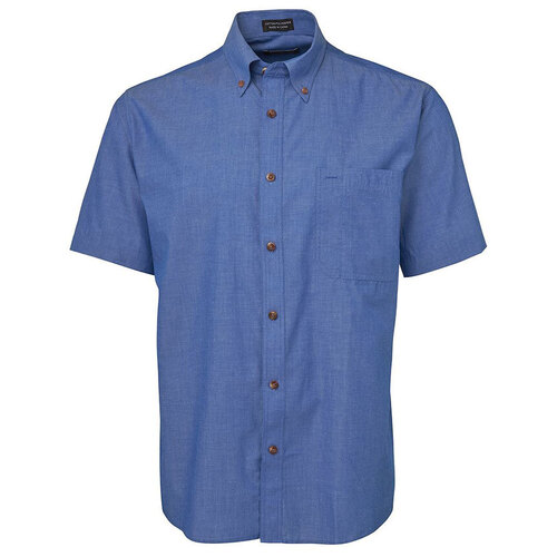 WORKWEAR, SAFETY & CORPORATE CLOTHING SPECIALISTS - JB's Short Sleeve Indigo Chambray Shirt