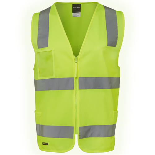WORKWEAR, SAFETY & CORPORATE CLOTHING SPECIALISTS JB's HI VIS (D+N) ZIP SAFETY VEST 