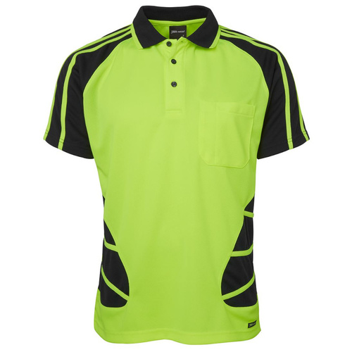 WORKWEAR, SAFETY & CORPORATE CLOTHING SPECIALISTS Jb's Hi Vis S/S Spider Polo