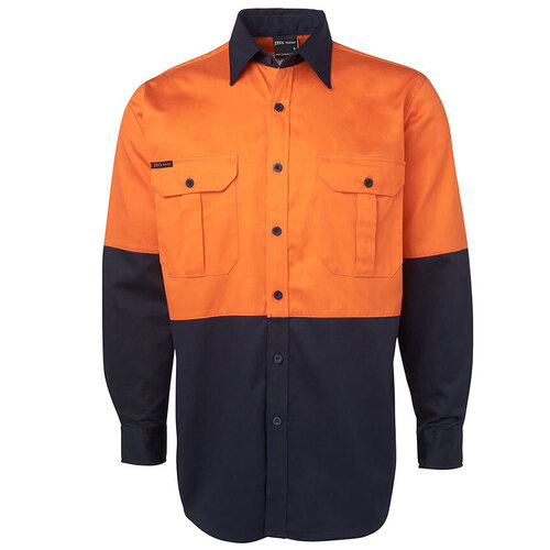 WORKWEAR, SAFETY & CORPORATE CLOTHING SPECIALISTS - JB's Hi Vis Long Sleeve 190G Shirt