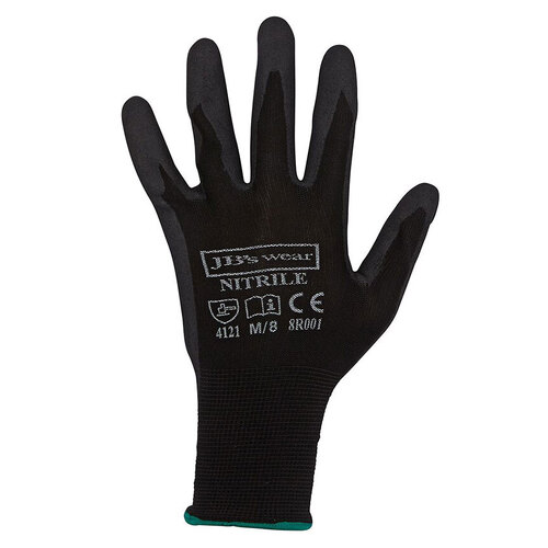 WORKWEAR, SAFETY & CORPORATE CLOTHING SPECIALISTS JB's Black Nitrile Breathable Glove