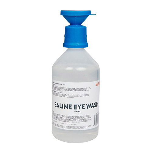 WORKWEAR, SAFETY & CORPORATE CLOTHING SPECIALISTS - Mediq Eyewash Saline Solution 500Ml