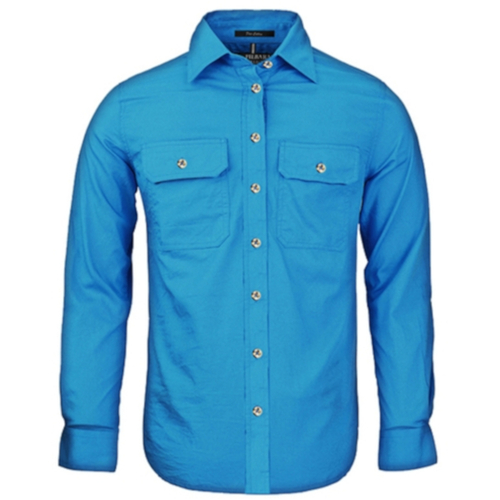 WORKWEAR, SAFETY & CORPORATE CLOTHING SPECIALISTS - Women's Pilbara Shirt - Open Front - Long Sleeve
