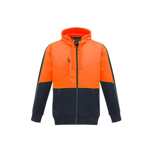 WORKWEAR, SAFETY & CORPORATE CLOTHING SPECIALISTS Unisex Hi Vis Full Zip Hoodie